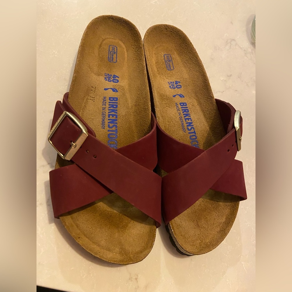 Maroon Siena II Birkenstocks